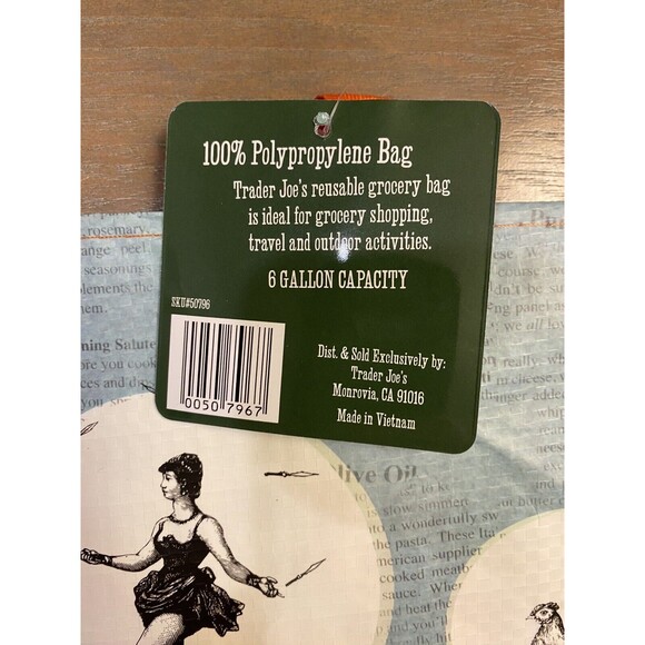 Trader Joe’s Bag CHICAGO Reusable NEW Grocery Shopping Gr8 Gift Ships Fast - Picture 3 of 7